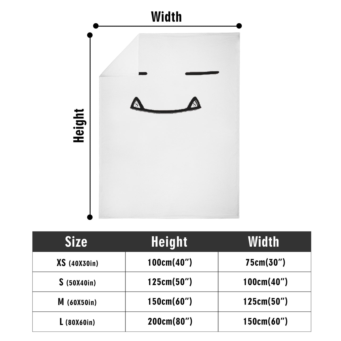 Long Vertical Blanket 4 Sizes