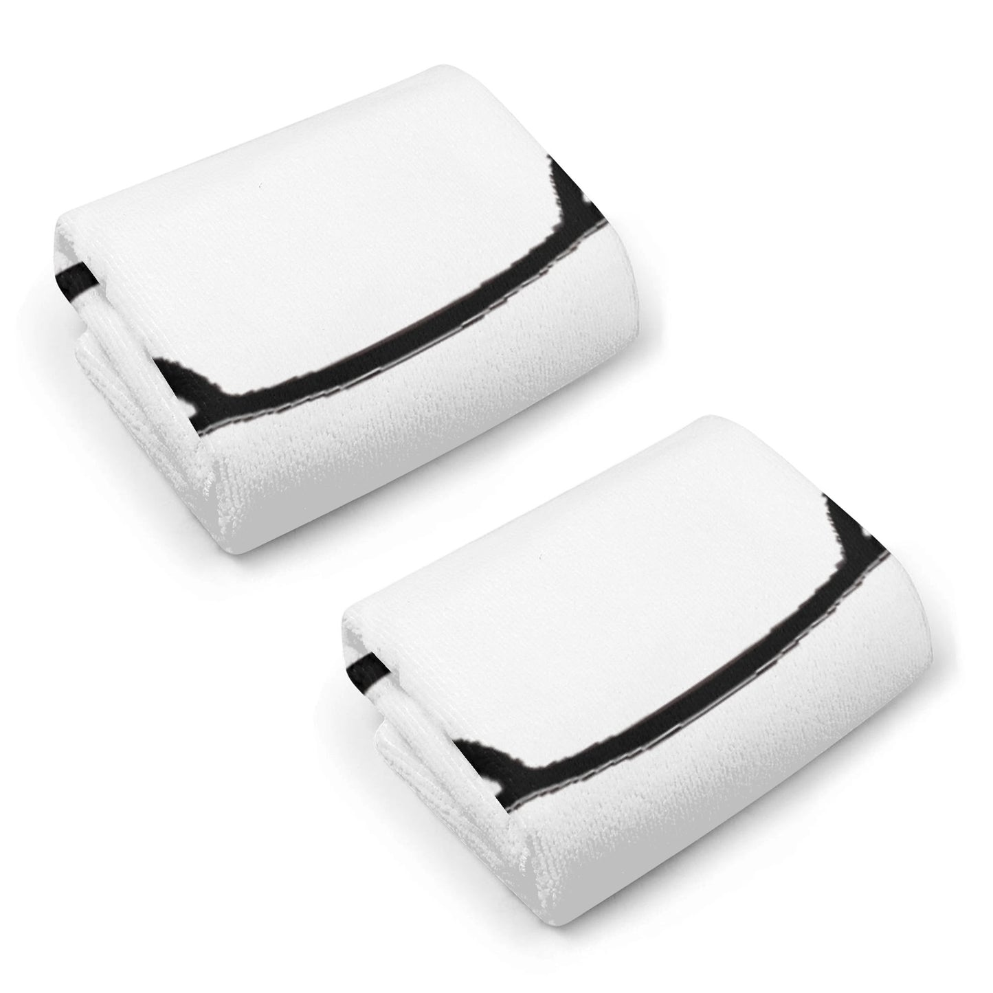 2-Pack Printed Soft Hand Towel Set for Bathroom Gym and Travel