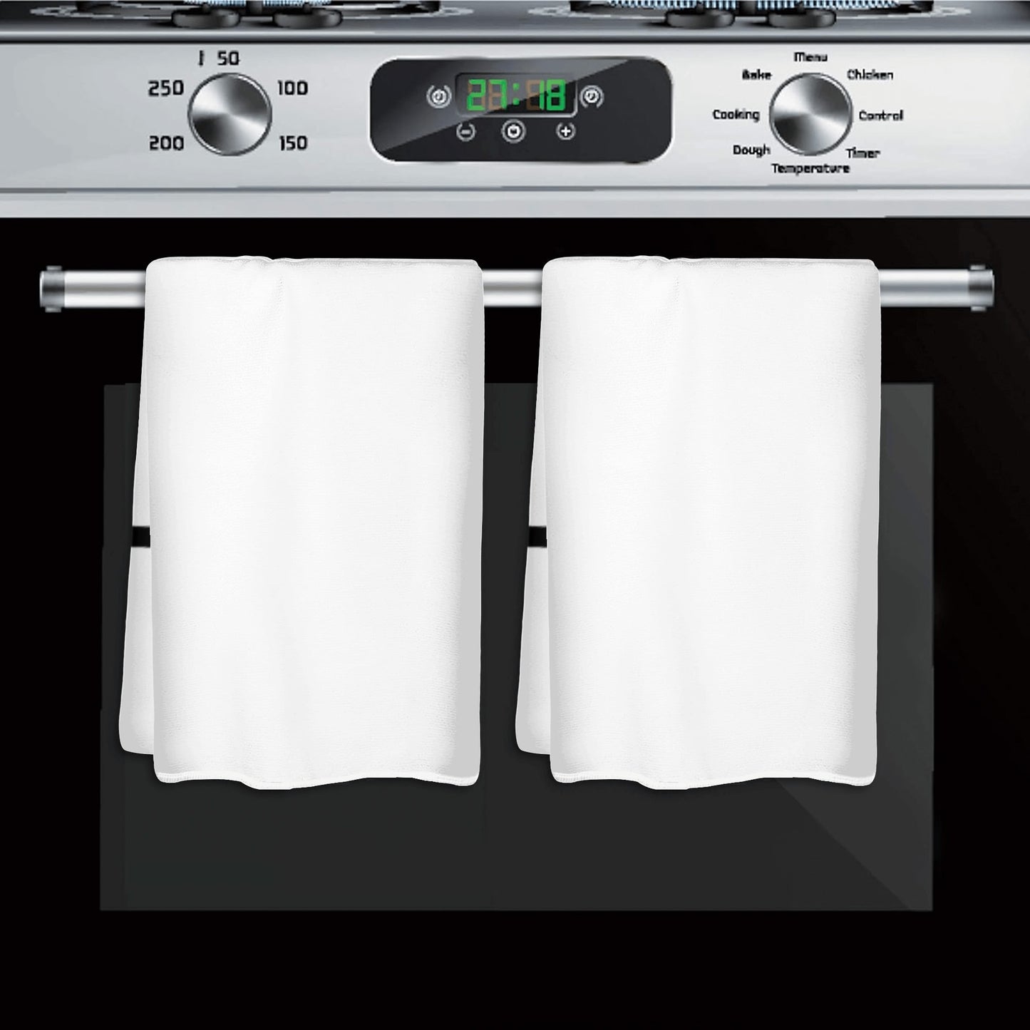 2-Pack Printed Soft Hand Towel Set for Bathroom Gym and Travel